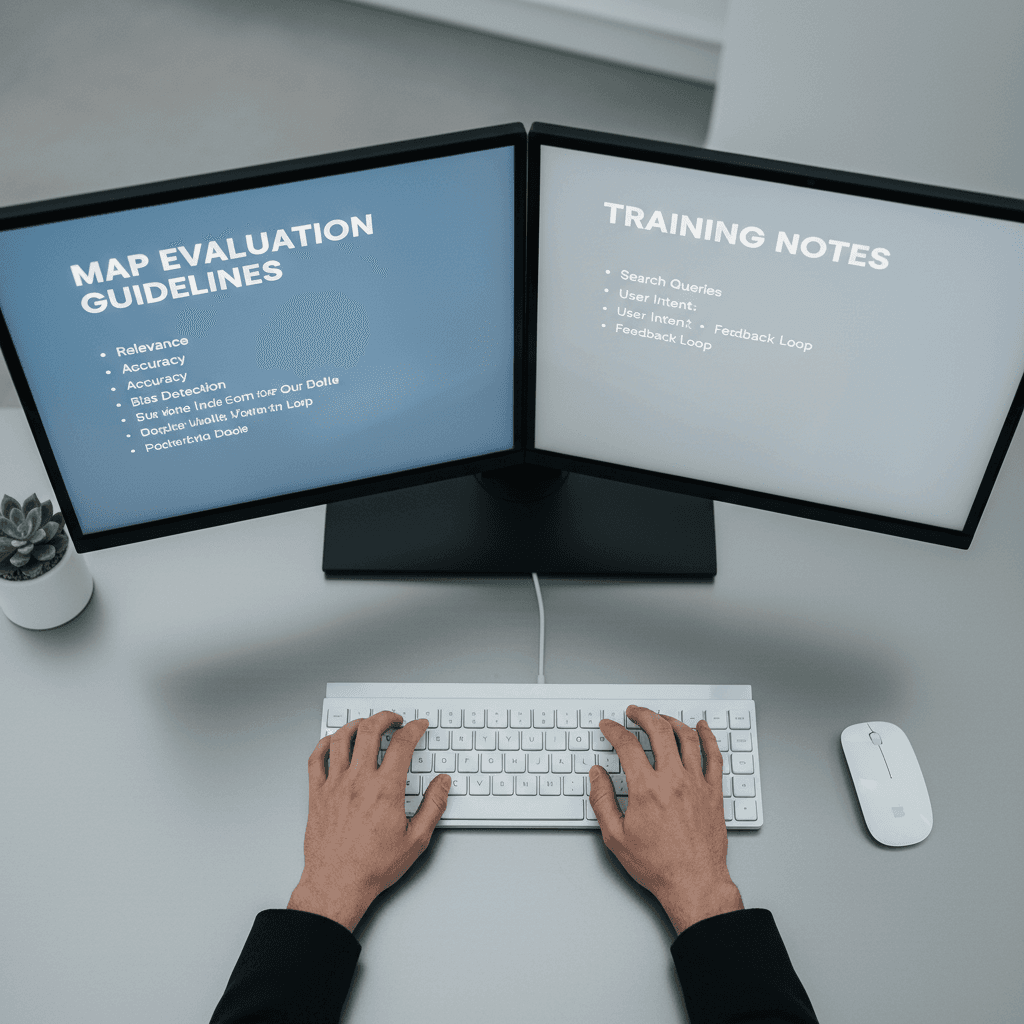 Hands-on practice with map evaluation training resources