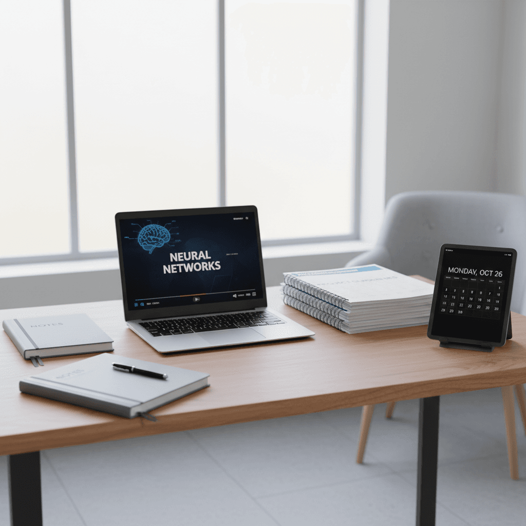 Complete learning setup with video, guides, and study materials