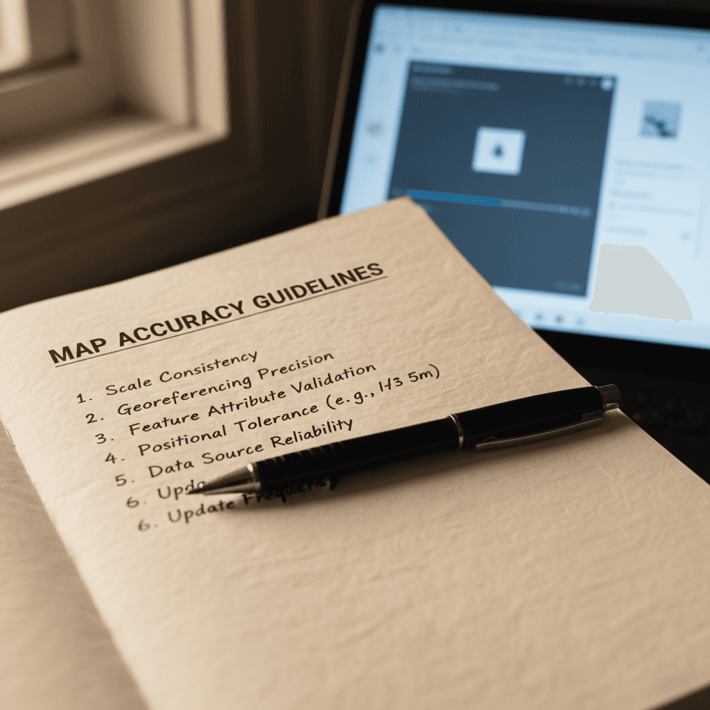 Taking detailed notes while watching map evaluation video